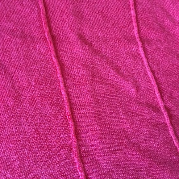 Vintage Line & Dot Retro Red Boxy Pullover Top - Picture 7 of 10